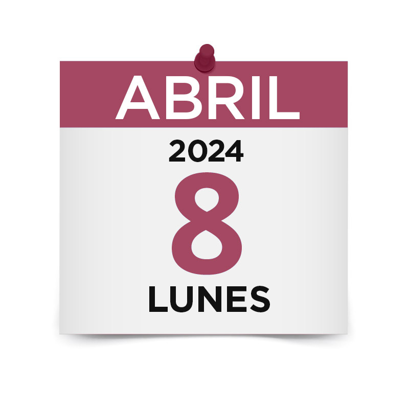El día del eclipse es el 8 de abril de 2024
