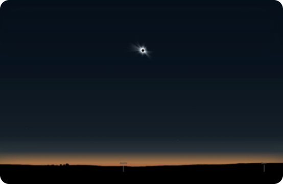 Le simulateur d'éclipses d'Eclipse2024.org