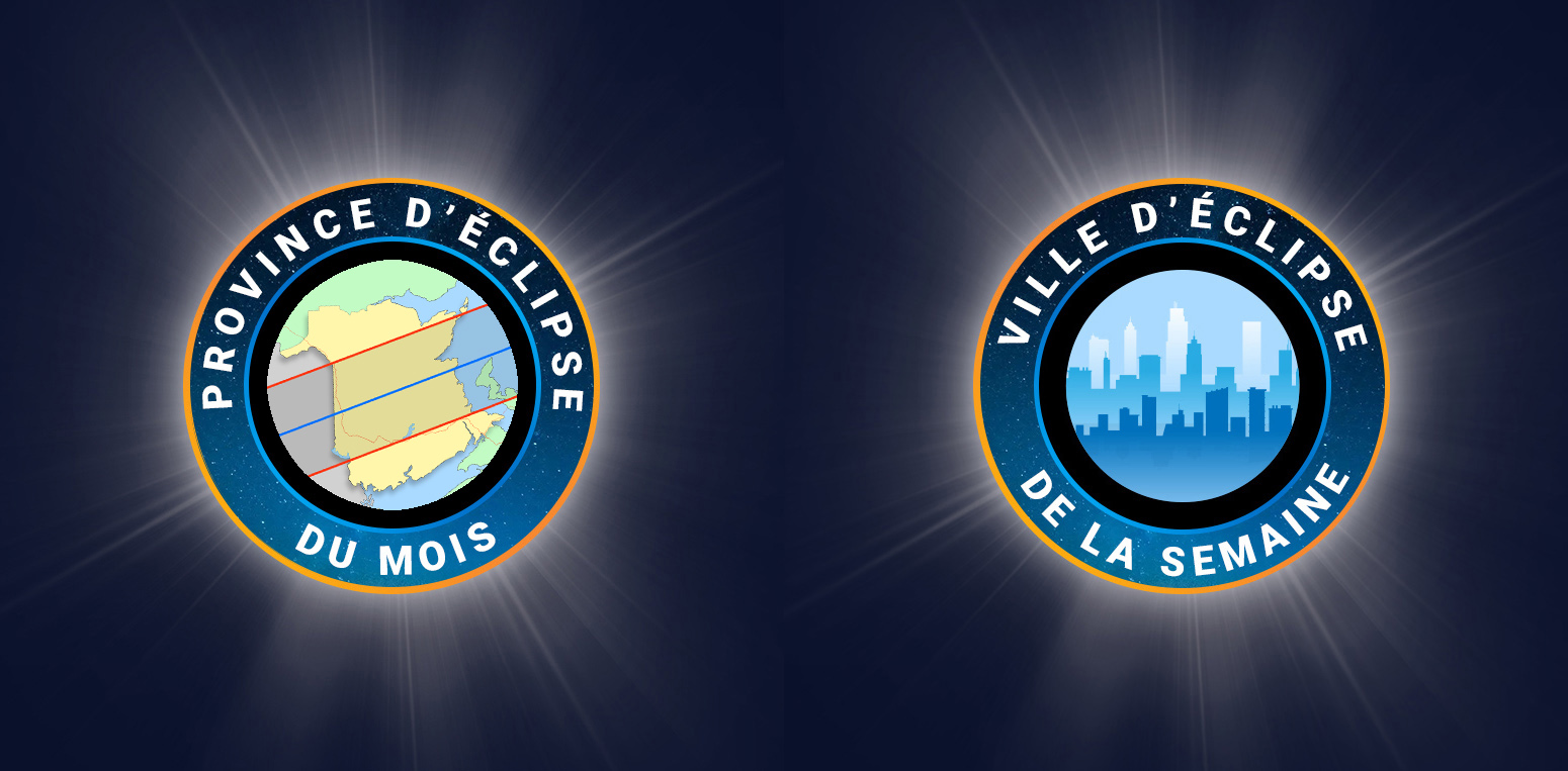 Villes et pays en vedette pour l'éclipse de 2024
