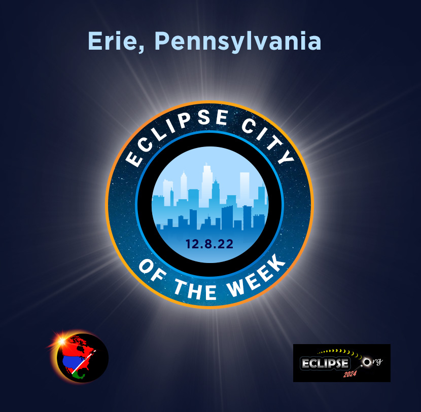 Erie PA 2024 eclipse city of the week